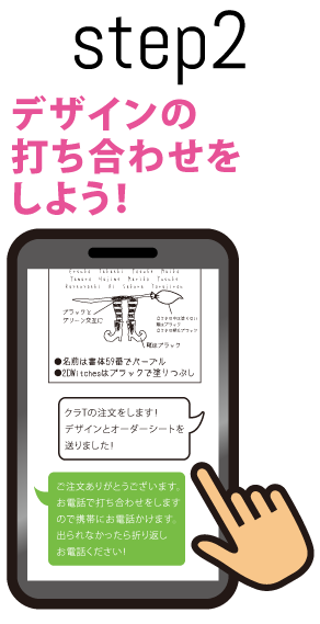 デザインの打ち合わせをしよう